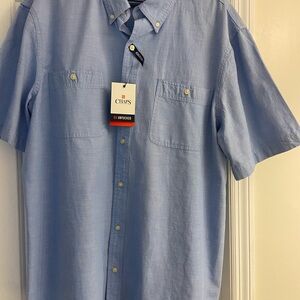 Chaps Men's Sky Blue Casual Shirt